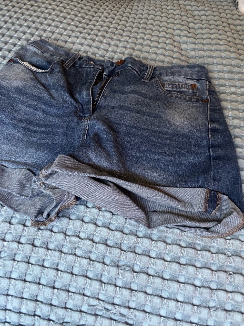 No Boundaries Dark Blue Denim Jean Shorts
